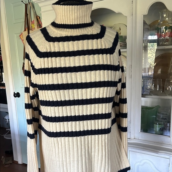H&M Striped Turtleneck Sweater - Picture 1 of 12